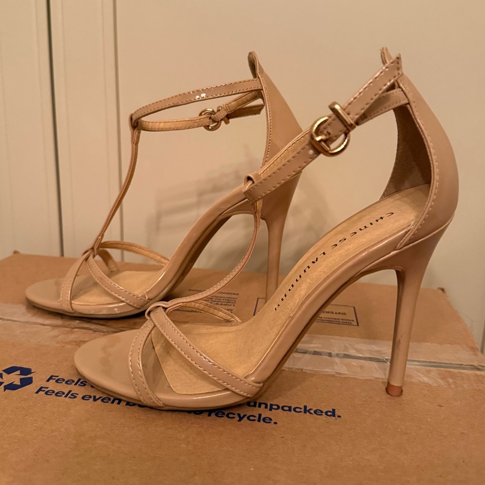 Nude Strappy Heels